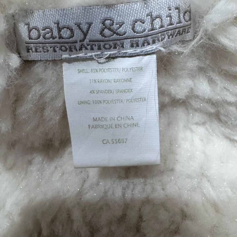 Restoration hardware Sherpa bunting bag unisex